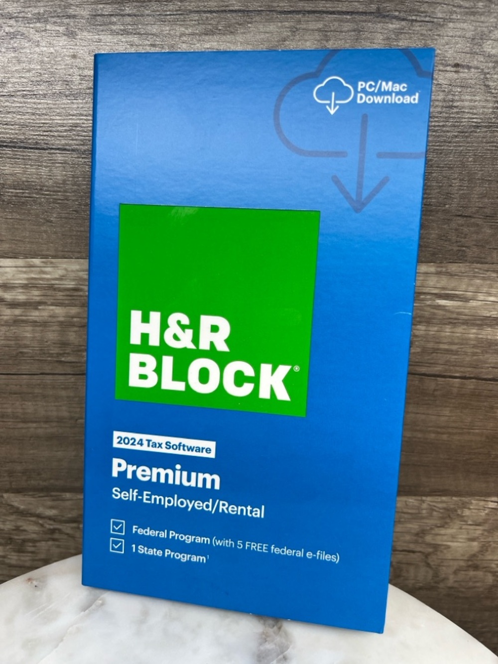 H&R Block Tax Software Premium 2024 PC/MAC Download Self-Employed/Rental NEW